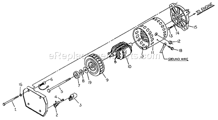 Page A Diagram and Parts List for 8714-0  Briggs and Stratton Generator